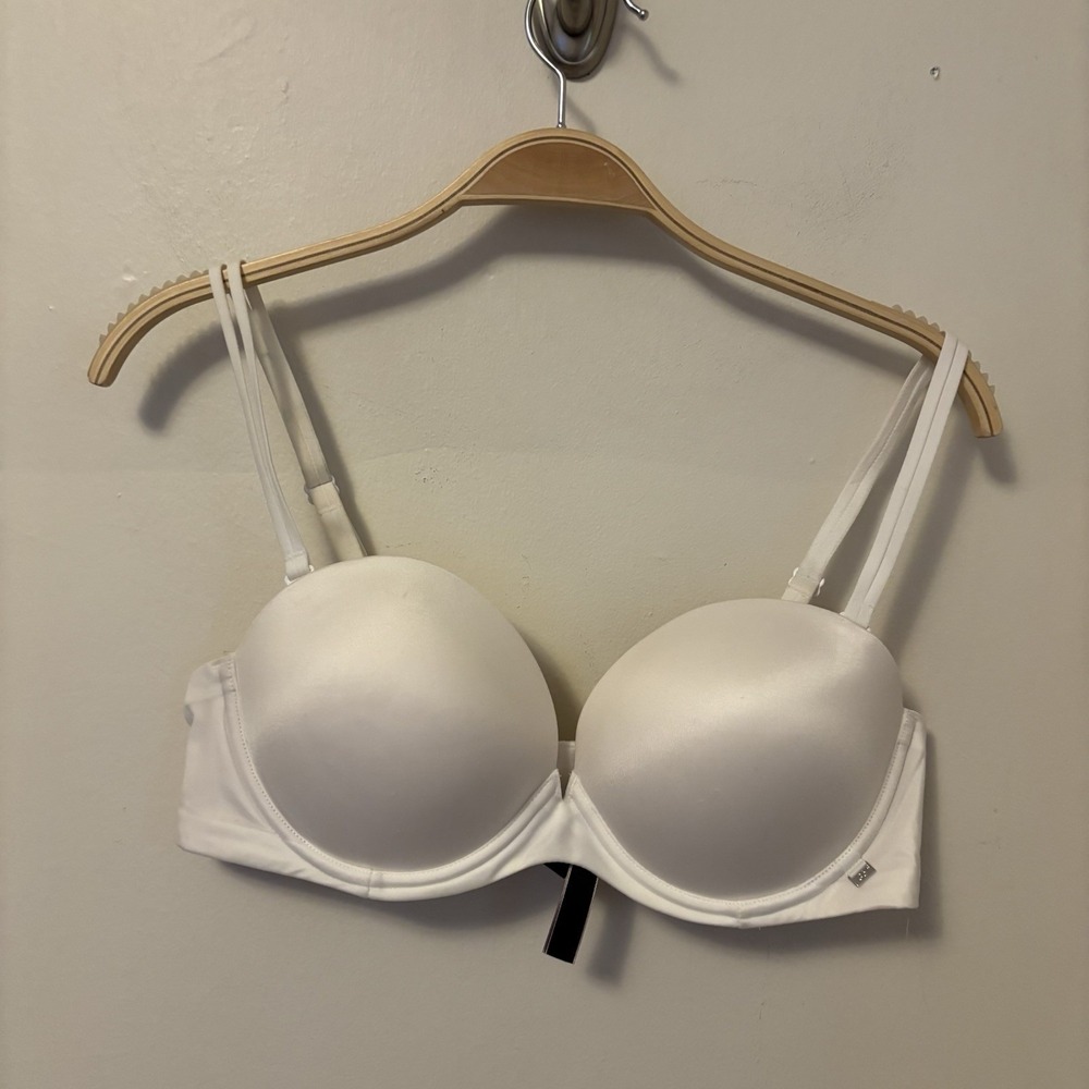 Victoria's Secret Bra Multi Way Multi Position 36D White Strapless - Desc